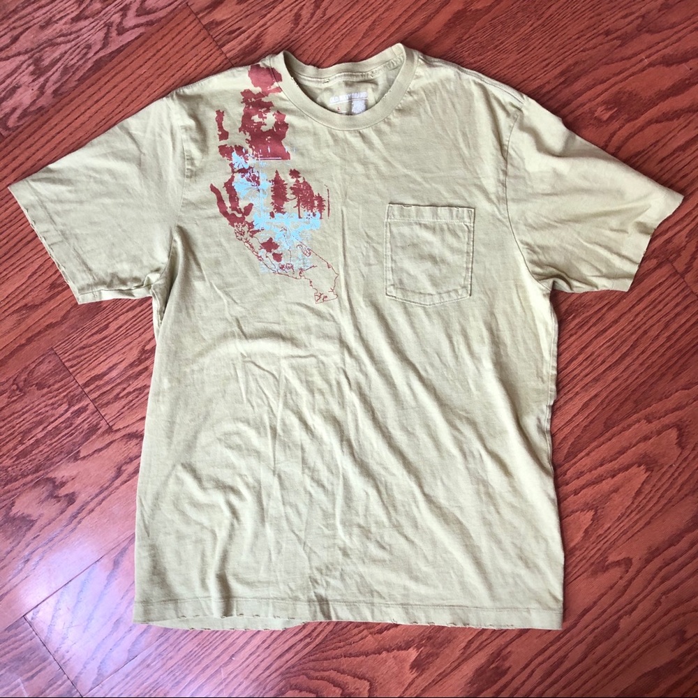 Old Navy Light Green Graphic Tee